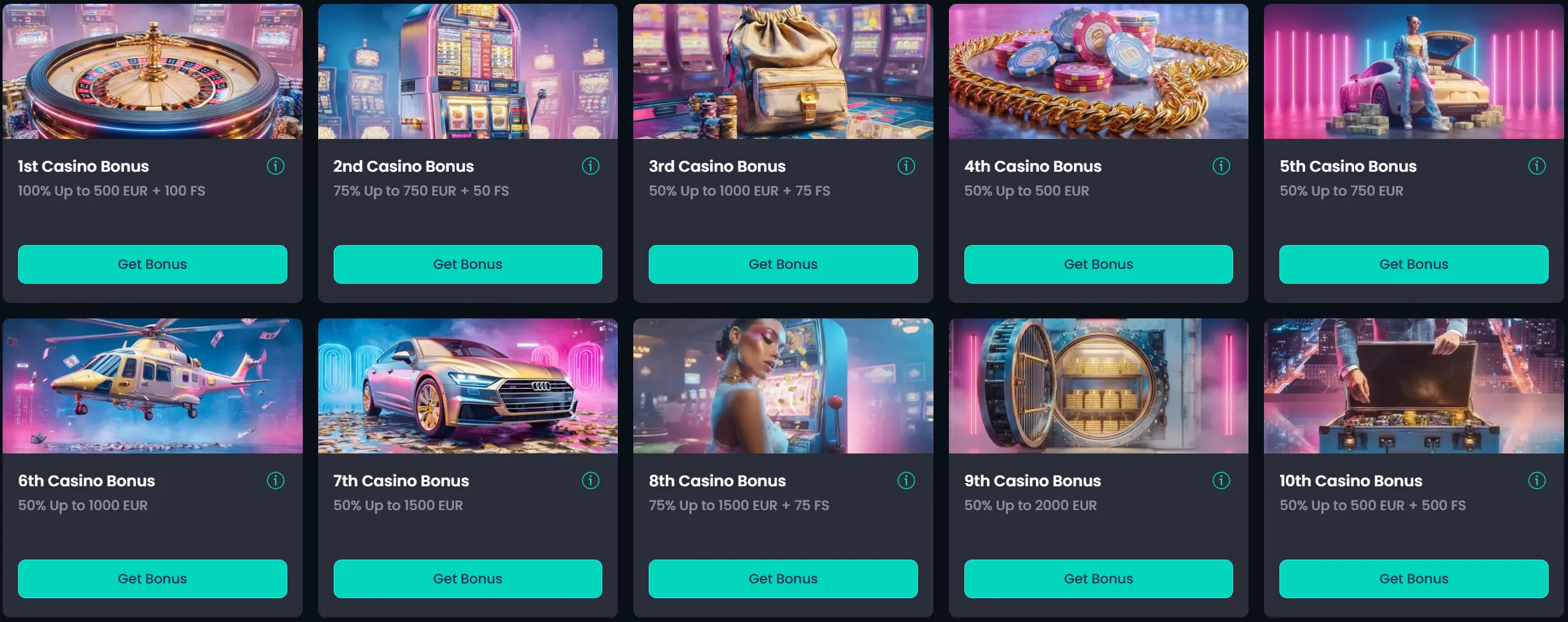 Luckygans Casino welkomstbonussen en stortingsaanbiedingen