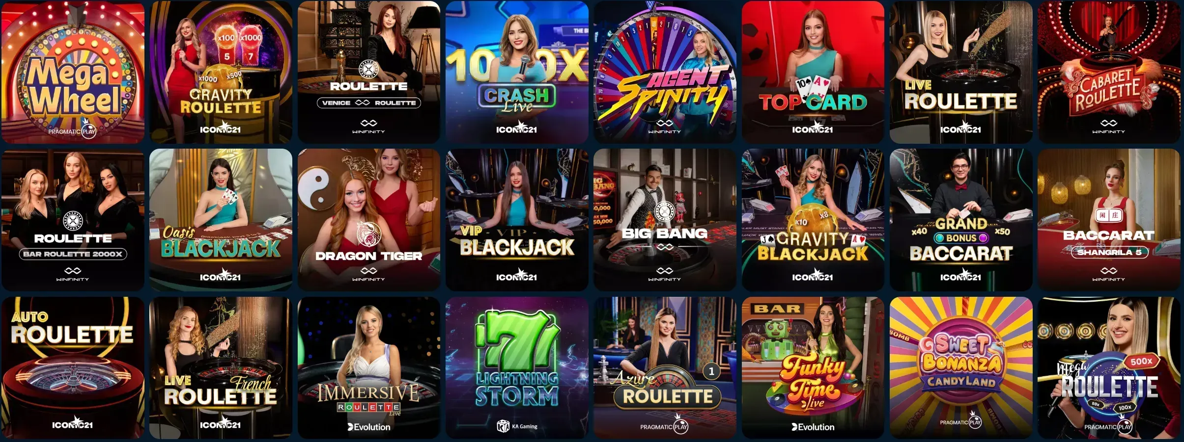 Luckygans live casino spellen zoals roulette en blackjack